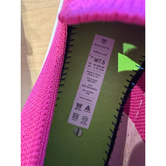 Rothy's The Sneaker Bubblegum Pink Retired Women's Size 7.5 EUC! - Picture 7 of 7